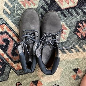 Dark gray Timberlands size 8.5